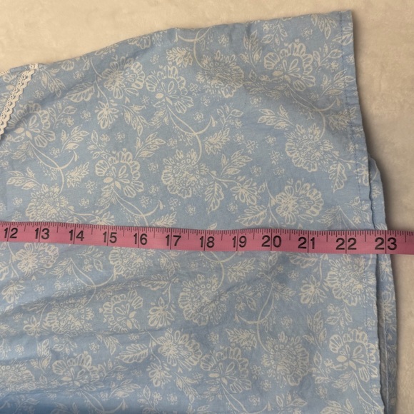 Jennifer Grace Flutter Sleeve Lace Trim Blouse XL Cottagecore Boho Feminine - Picture 10 of 11